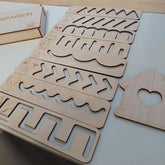 Cliths Montessori Wooden Stencils Set for Toddlers Educational Pre-Writing