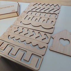 montessori wooden stencils