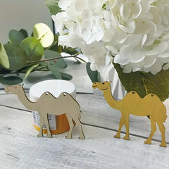 Cliths 10 Pcs Premarked Camel Shape Cutouts Animal Craft Base for Painting DIY Art Projects Kids Activities Home Decor