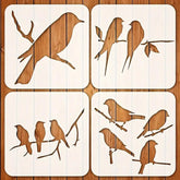 bird and branch stencil for painting reusable craft stencils for walls diy stencils for wood and canvas
