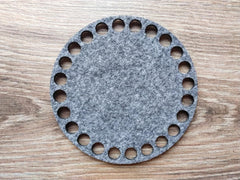 Cliths Set of 4 Square Felt Crochet Bases for DIY Bags & Baskets Eco Friendly Felt