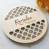 Cliths Ramadan Mubarak Wooden Hanging Sign DIY Islamic Wall Decor Eid Home Decoration Festive Gift
