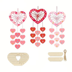 Cliths Heart Shape Dream Catcher Craft Kit DIY String Art