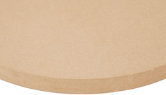 Close-up of a beige circular object with a textured surface