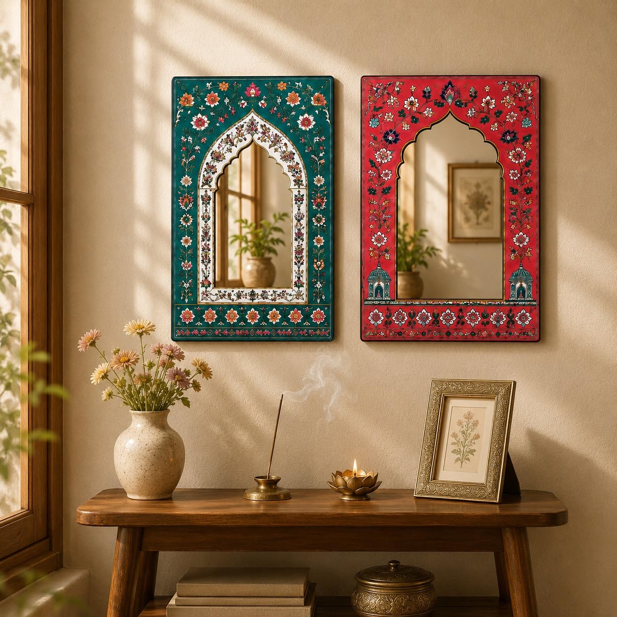 Ready to Hang Jharokha Mirror Wall Decor