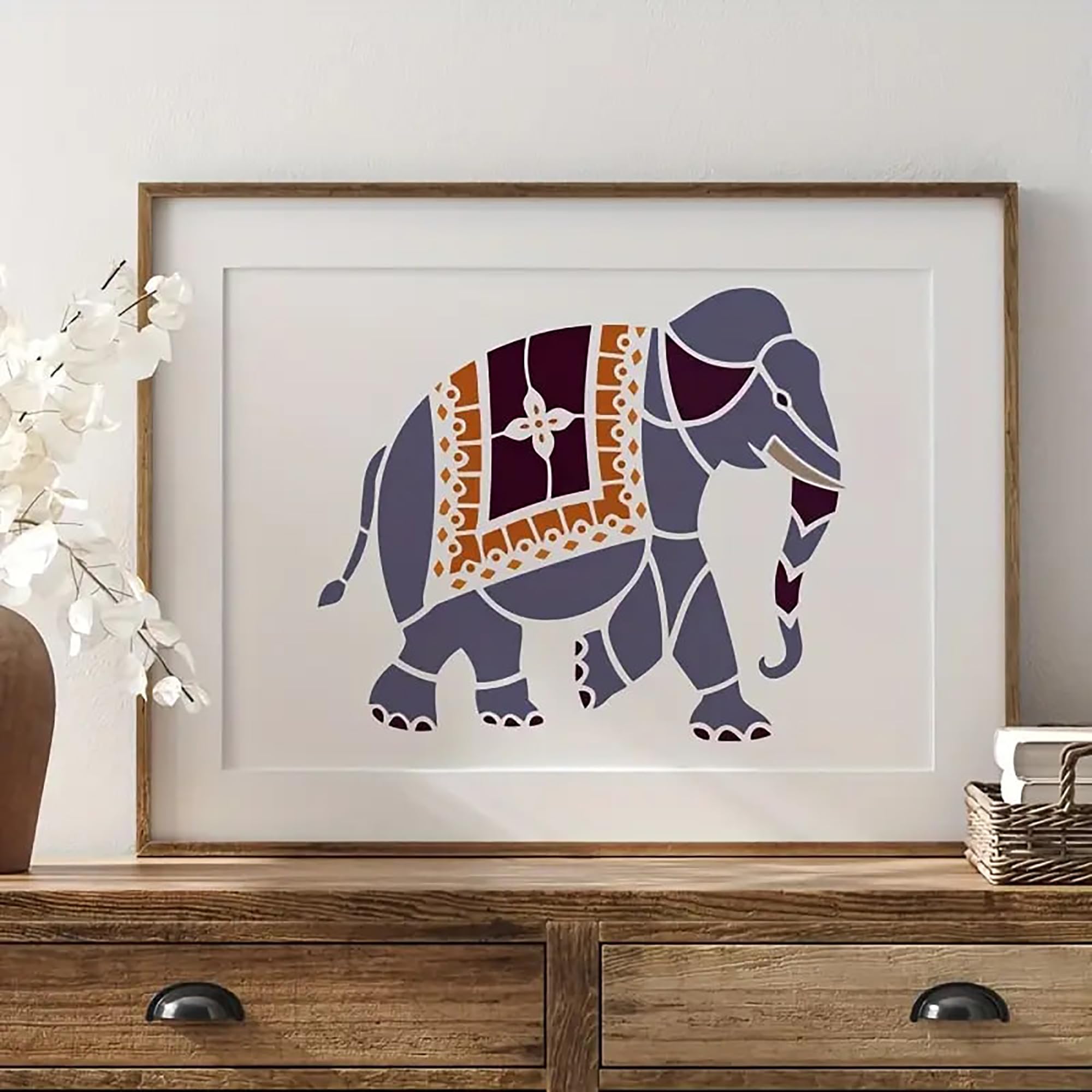 6 piece tribal art stencil pack