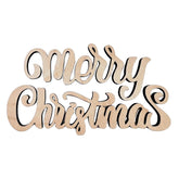 Cliths Wood Merry Christmas Cutout Signs MDF Wreath & Door Hanger DIY Craft Shapes Wood Christmas Decorations