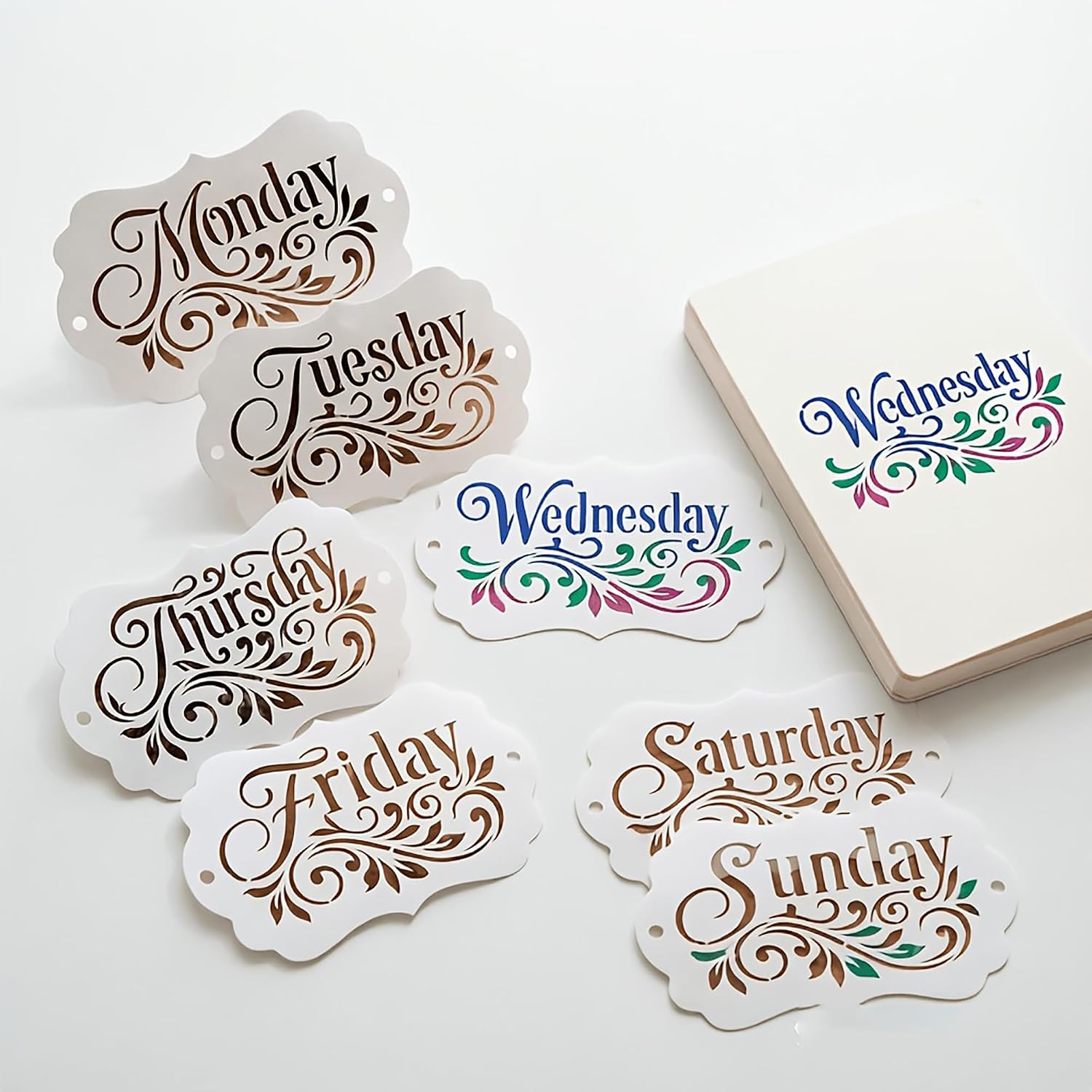 calendar lettering stencil for painting