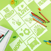 reusable stencils for painting reusable stencils for wall painting peace and love butterfly stencils for craft and art drawing stencils for painting drawing stencils drawing stencils for kids stencil for wood painting stencil for painting kids