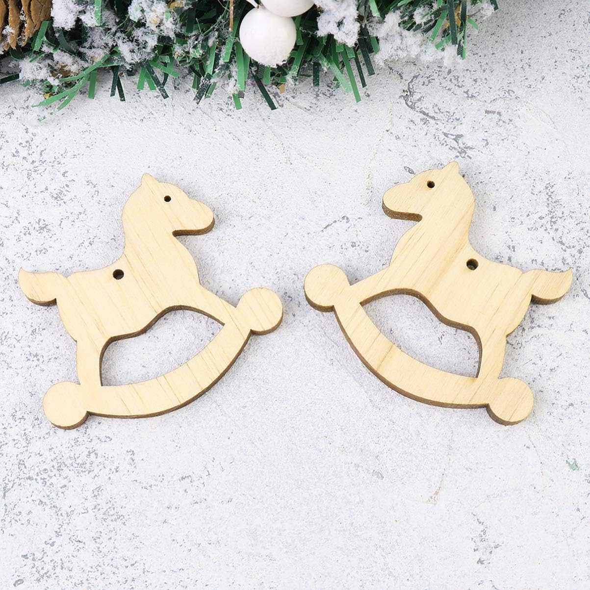 Christmas rocking horse tree hanging decor