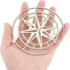 compass shape MDF cutouts