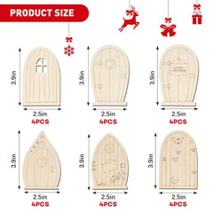 unfinished wood fairy door cutouts