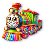 cartoon train wall hanging for kids room