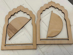 3 piece jharokha wall hanging