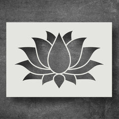 lotus stencils yoga meditation