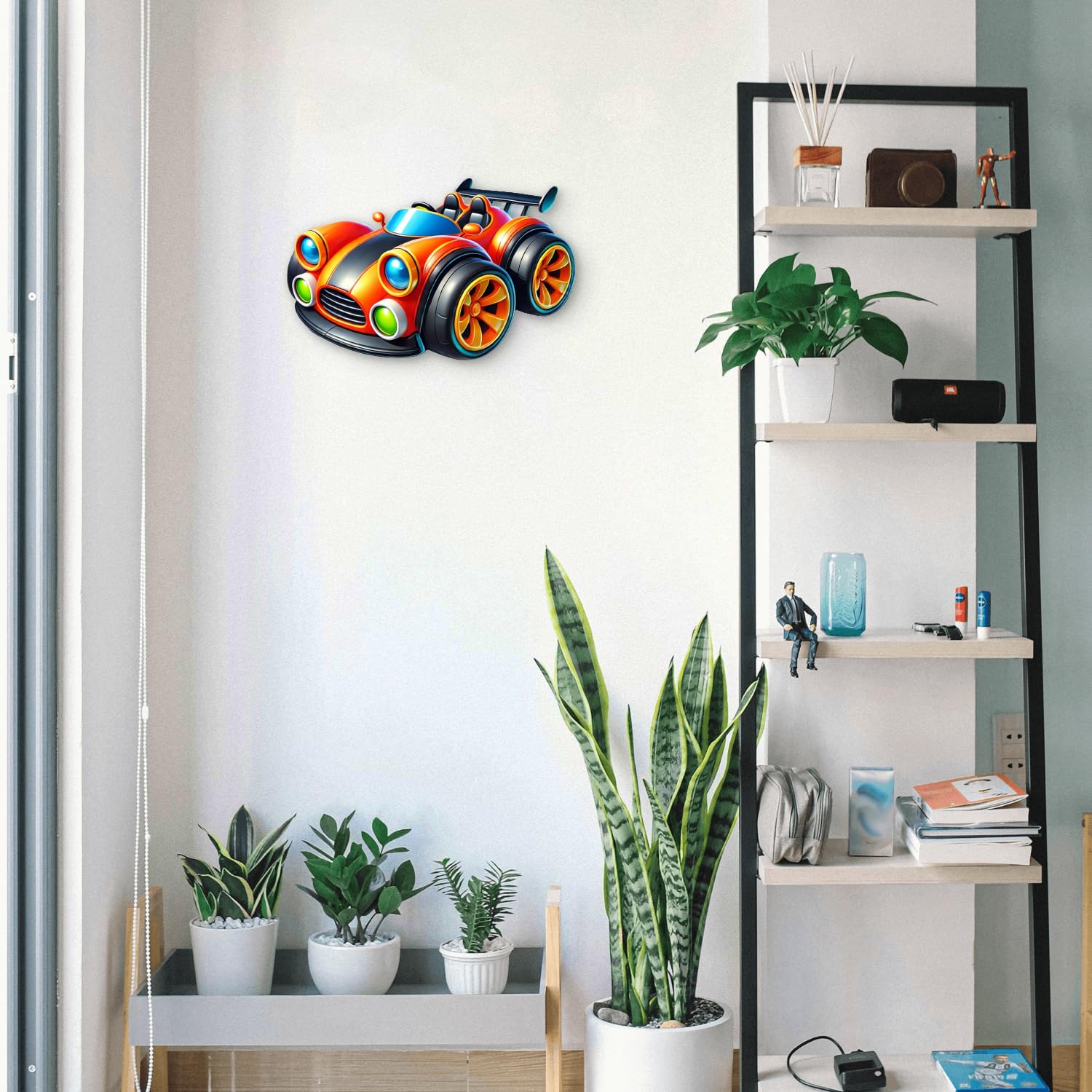 removable 3d mdf formula 1 car cutouts for nursery décor