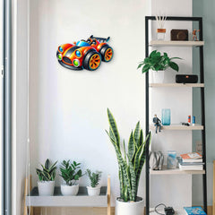 removable 3d mdf formula 1 car cutouts for nursery décor