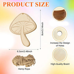 mushroom wooden cutouts