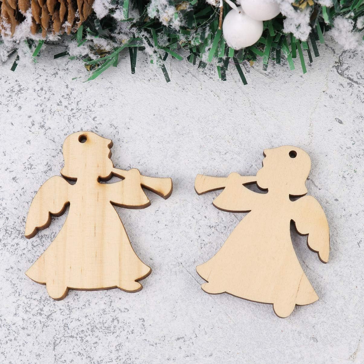 pine MDF Christmas cutout shapes