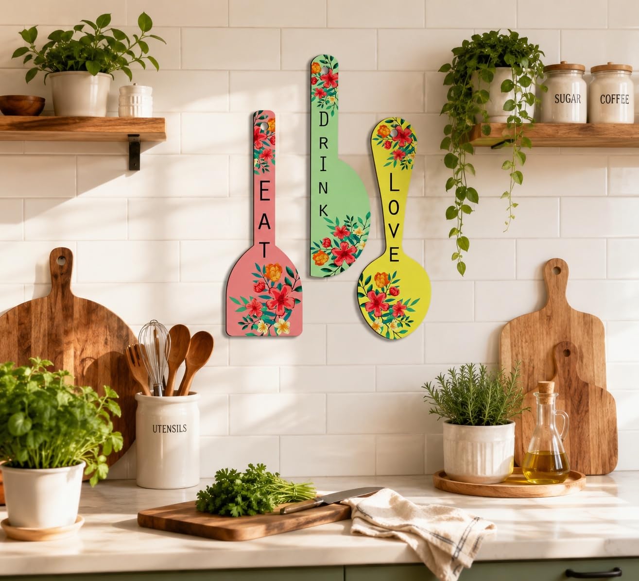 MDF kitchen wall hanging decoration