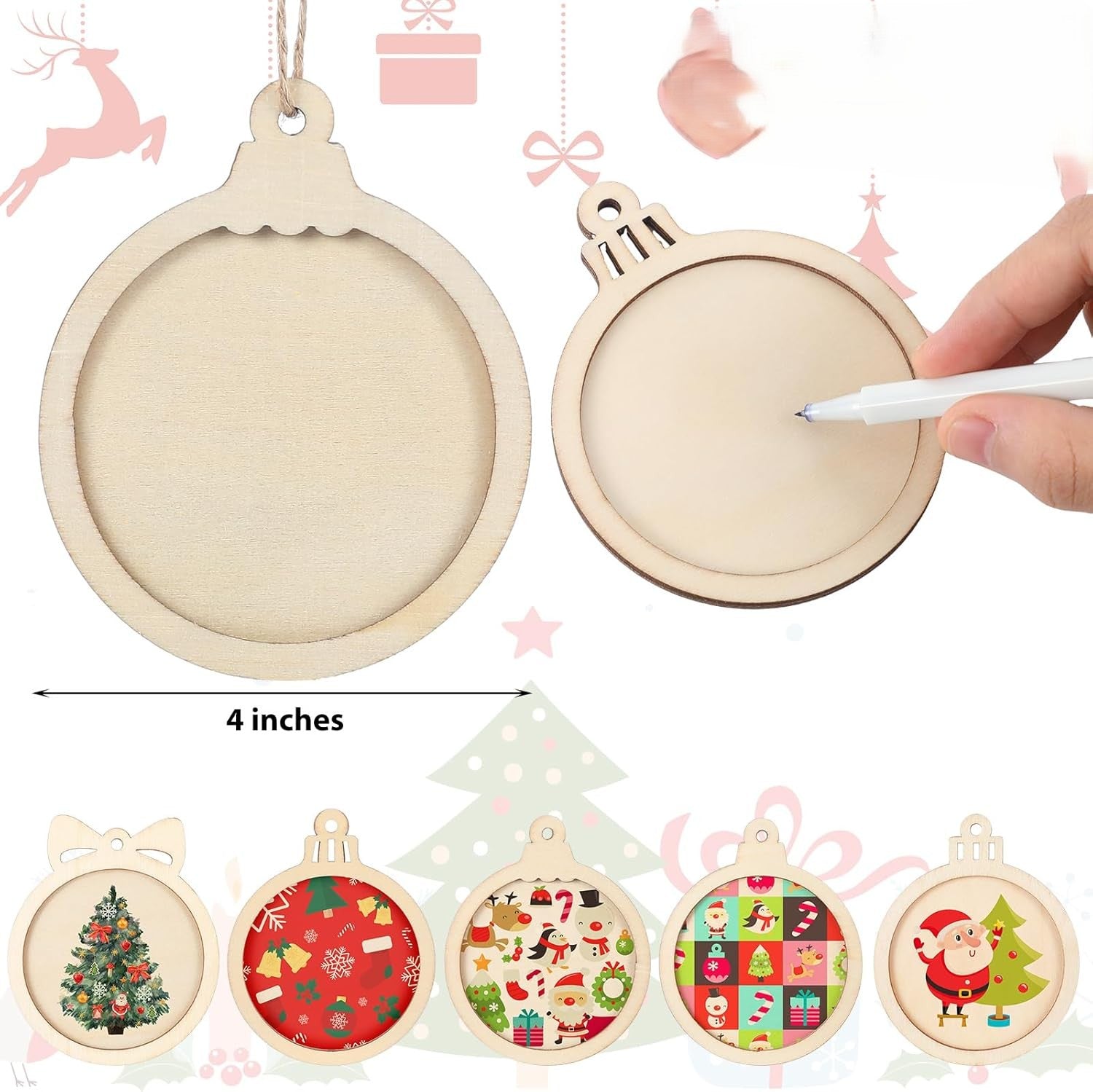 DIY wooden craft shapes