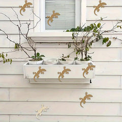 American Elm 10 Pcs Wooden Lizard Cutouts for DIY Crafts MDF Animal Shape for Painting, Home Decor, Birthday Party Decorations & Art Projects.