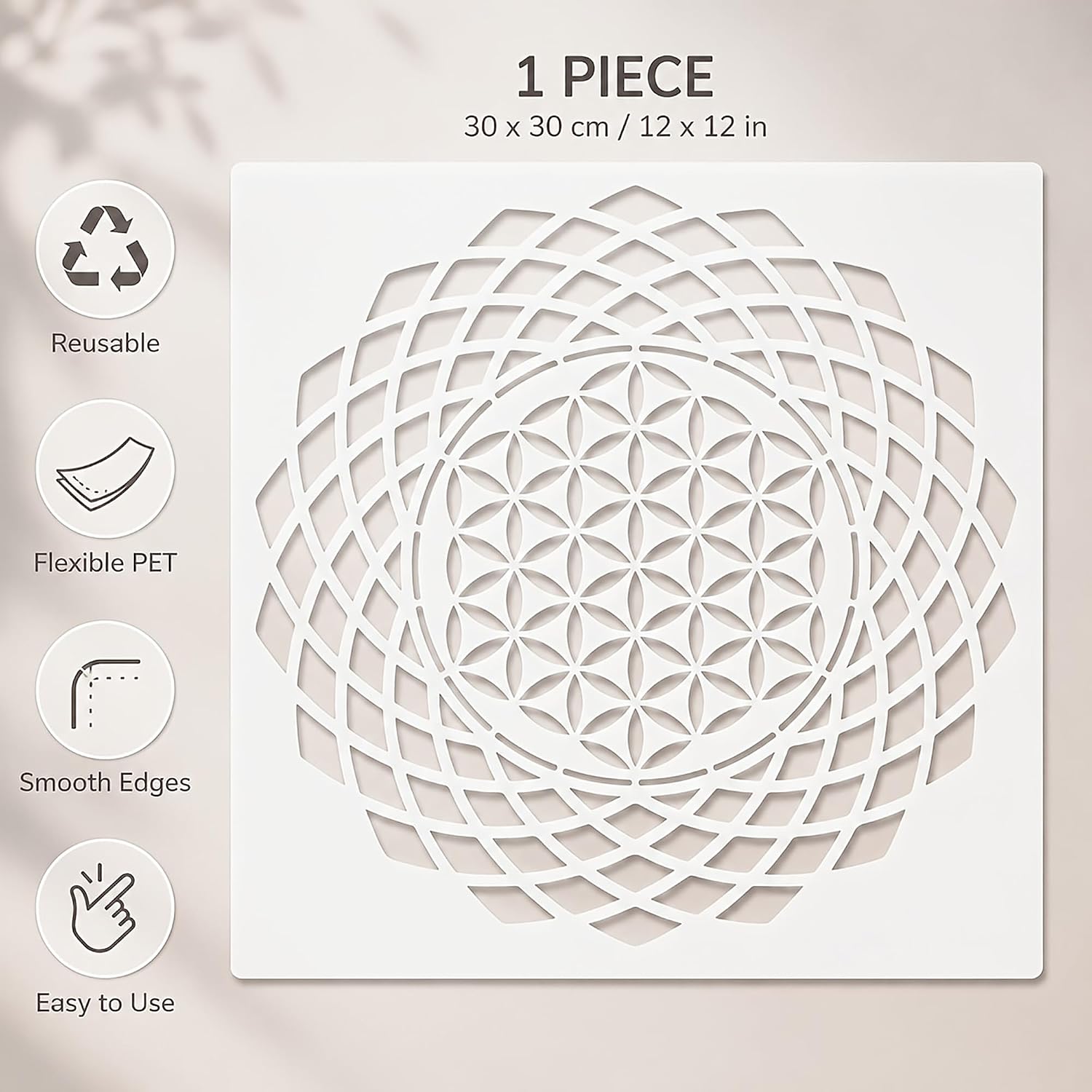 geometric stencil for wall painting