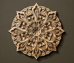 Cliths 8 Layer 3D Mandala Wall Art Wooden Wall Decor Spiritual Home Decor & Unique Gift