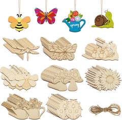 wooden spring ornaments