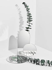 Cliths Pack of 7 Acrylic Multi Shapes Mirror Cutout .