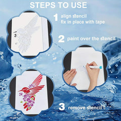 plastic stencil for wall and fabric painting
