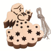 wooden angel ornaments