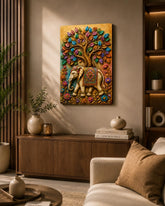 elephant wall art for living room