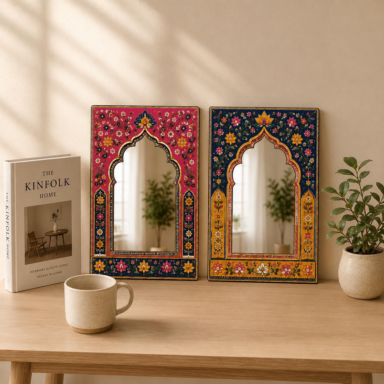 Decorative Arch Mirror Wall Art for Bedroom