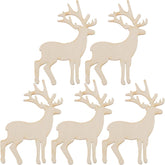 unfinished wood cutouts for craft wooden Christmas ornaments tree hanging decoration item mdf reindeer cutout