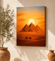 ready to hang Egypt wall painting
