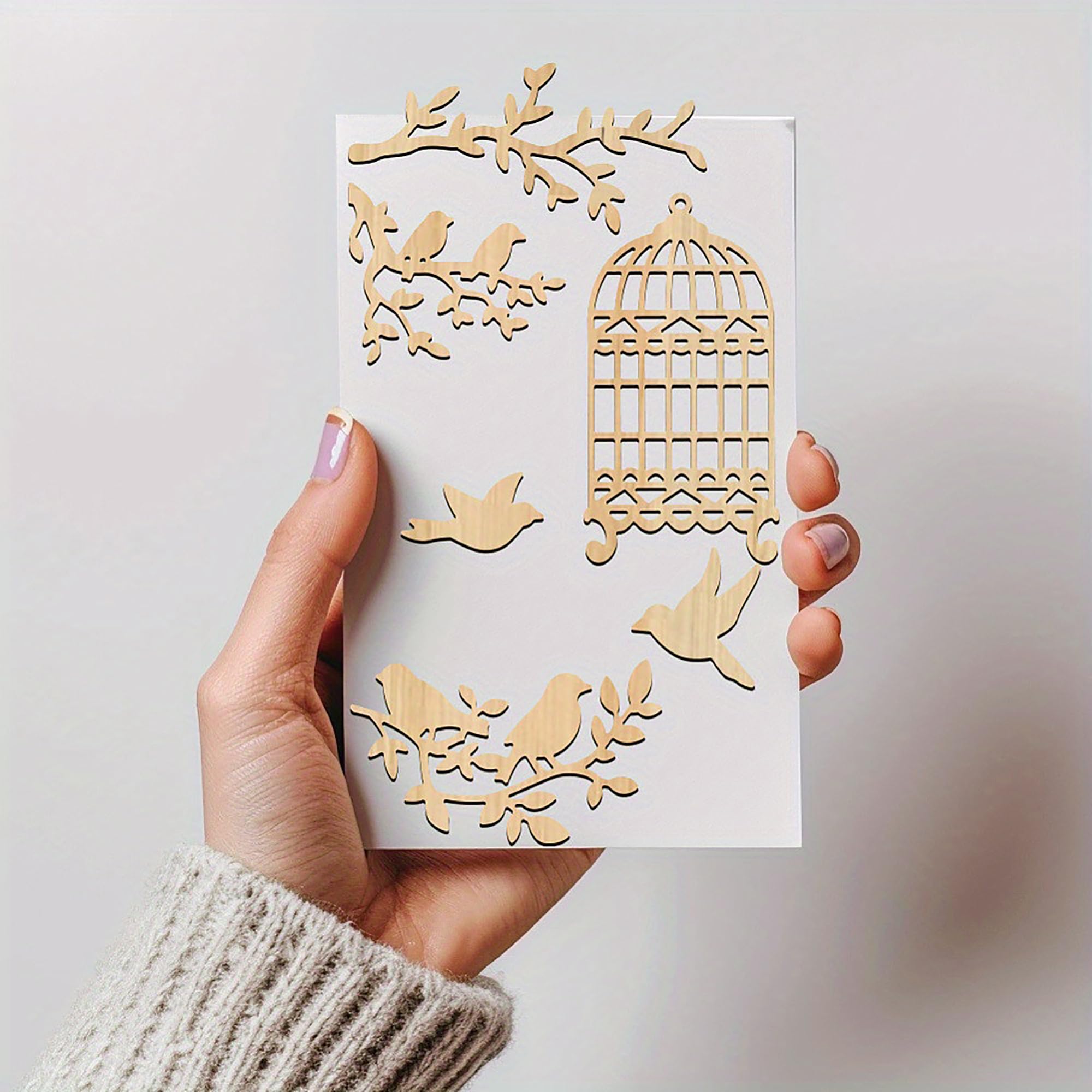 organic wood bird art boards