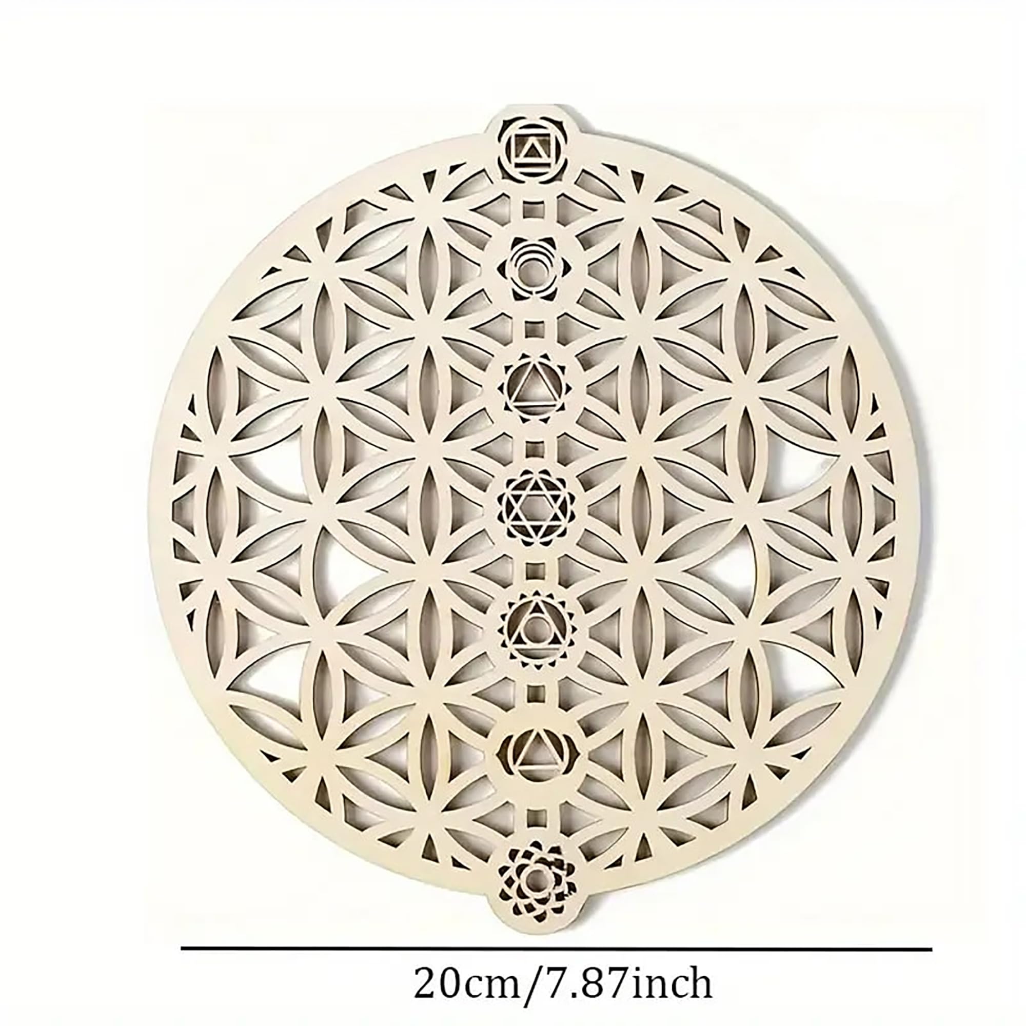 laser cut wooden floral mandala wall art décor
