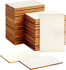 Stack of wooden boards with a white background
