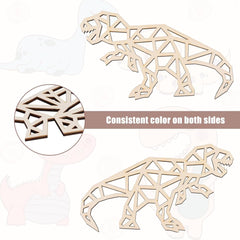 diy wood dinosaur wall art set for nursery decoration