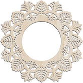 American Elm Mandala Wooden Wall Art Nature Inspired Botanical Design in Birch Plywood, Rustic Circle Decor