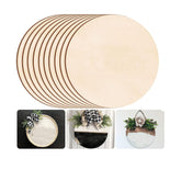 Set of round wooden boards with decorative applications on a white background