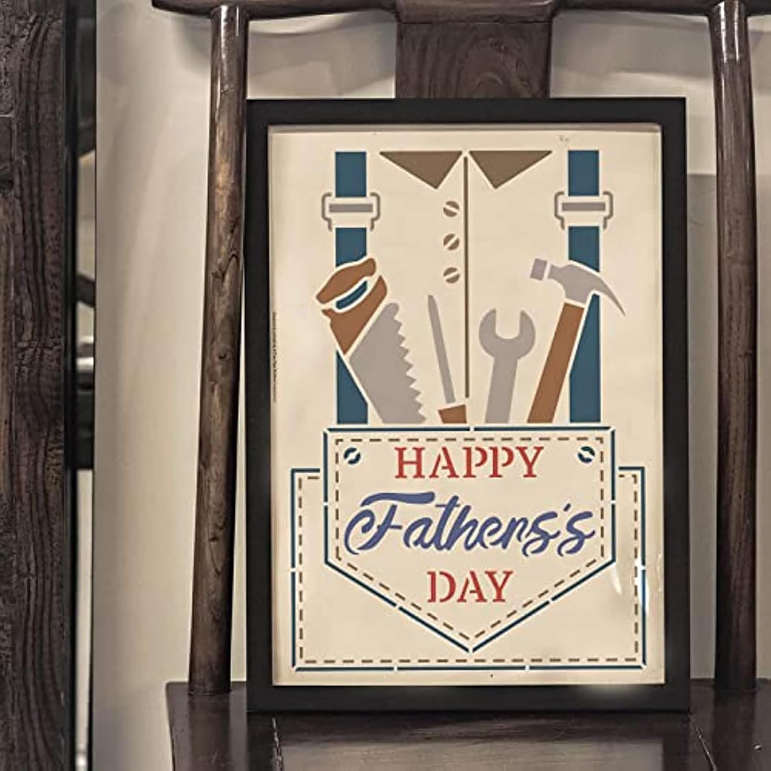 DIY father’s day craft stencil