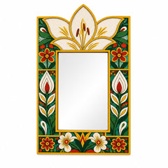 Traditional Folk Art Mirror Wall Decoration