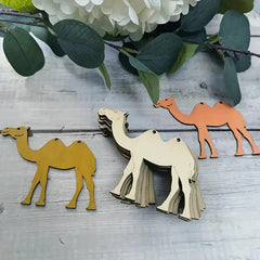 Cliths 10 Pcs Premarked Camel Shape Cutouts Animal Craft Base for Painting DIY Art Projects Kids Activities Home Decor