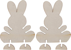 Wood Blank Bunny Cutouts