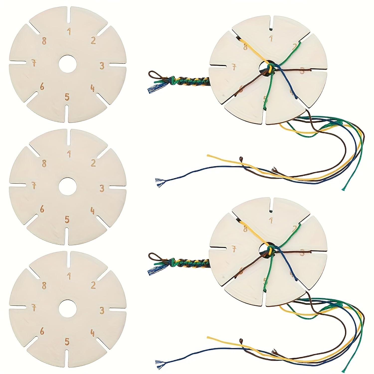 wooden round braided loom