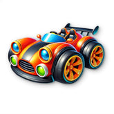 3d race car wall decor for kids room