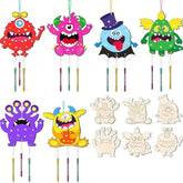 art & craft kit birthday halloween monster craft for kids halloween ornaments wooden painting kit for kids wooden painting kit painting kit for kids art and craft gift for kids