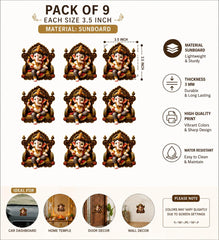 mandir decoration ganesha cutouts